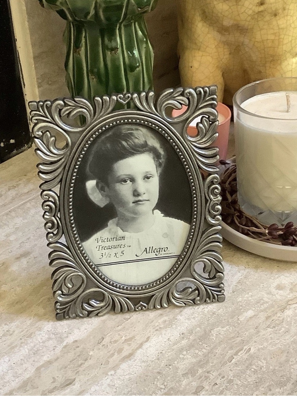 Allegro Victorian Treasures 3 1/2 X 5 Metal Picture Frame